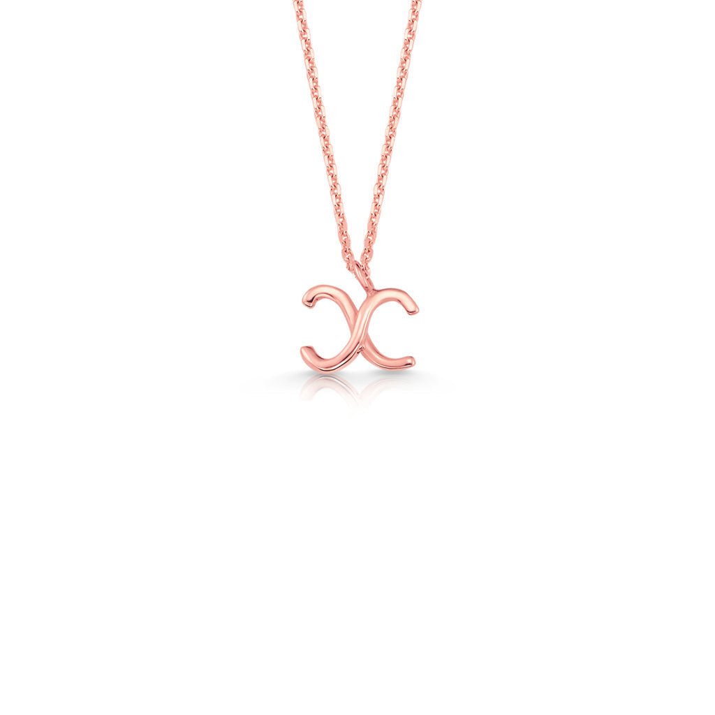 Kids Mini Letter Necklace - Lotus Diamond