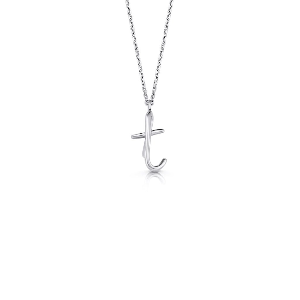 Kids Mini Letter Necklace - Lotus Diamond