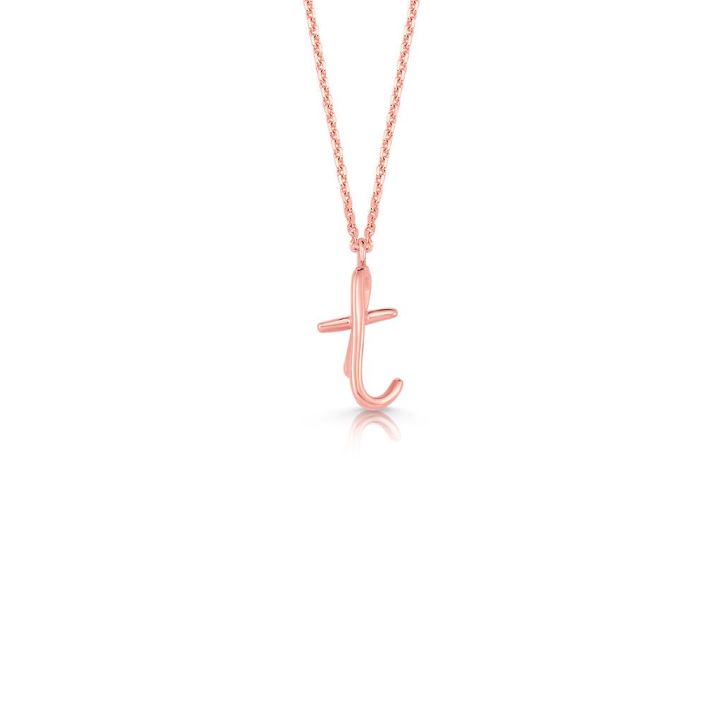 Kids Mini Letter Necklace - Lotus Diamond
