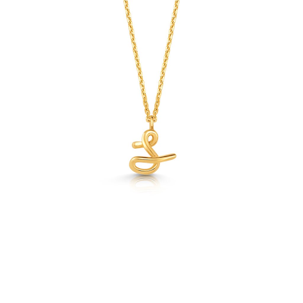 Kids Mini Letter Necklace - Lotus Diamond