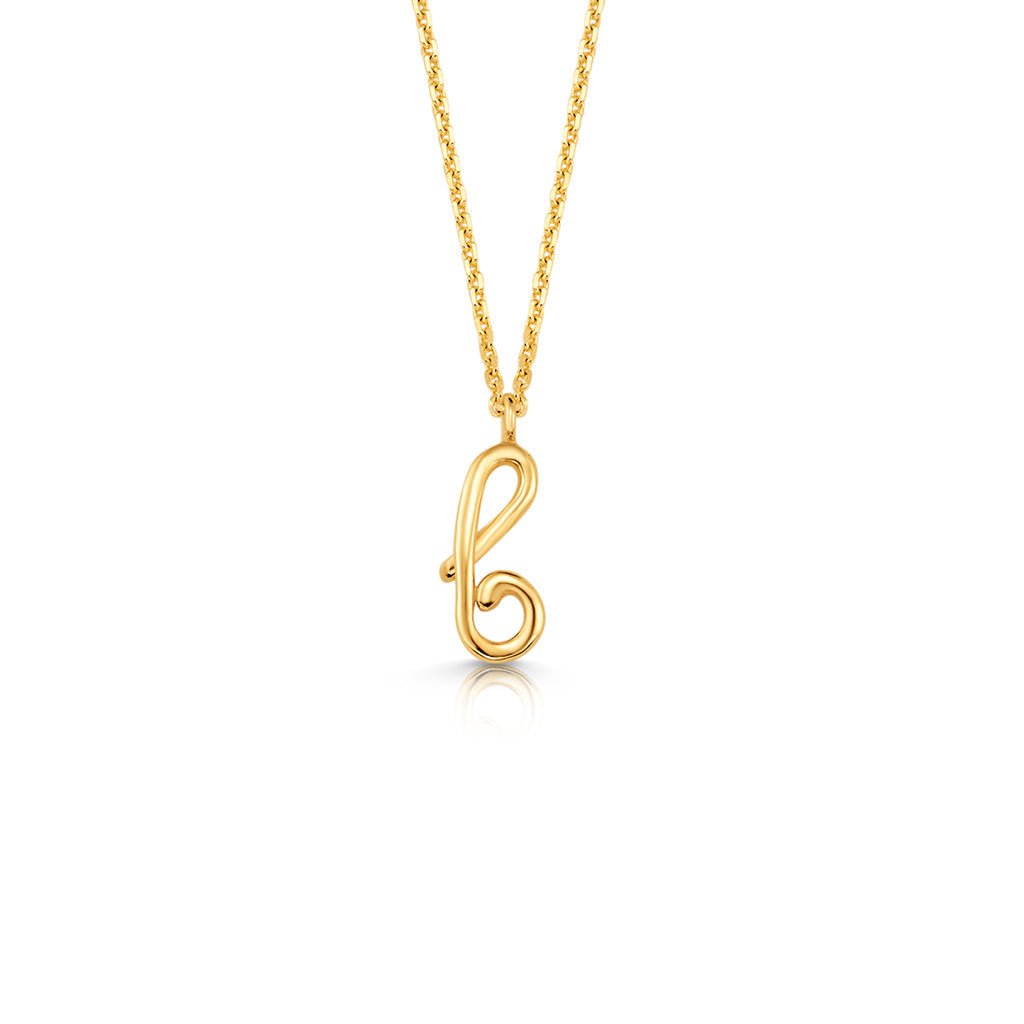 Kids Mini Letter Necklace - Lotus Diamond