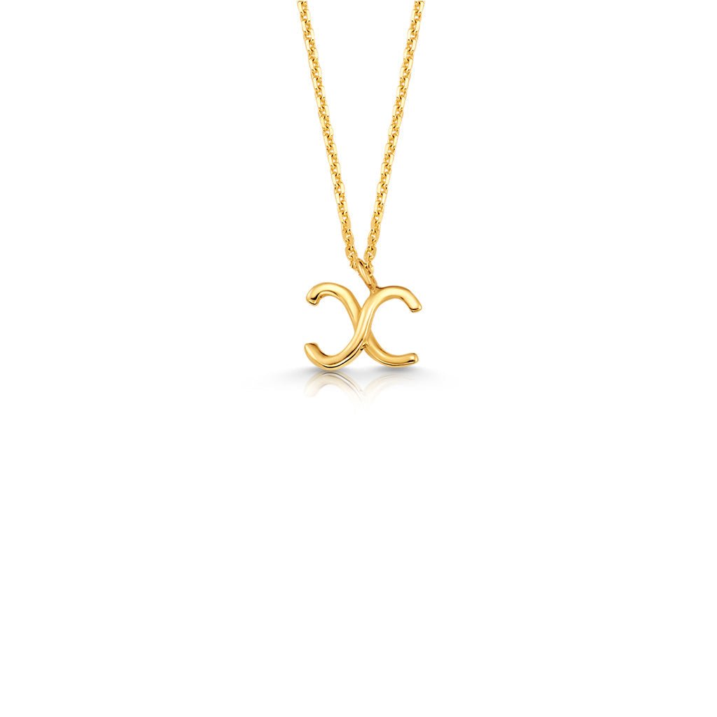 Kids Mini Letter Necklace - Lotus Diamond