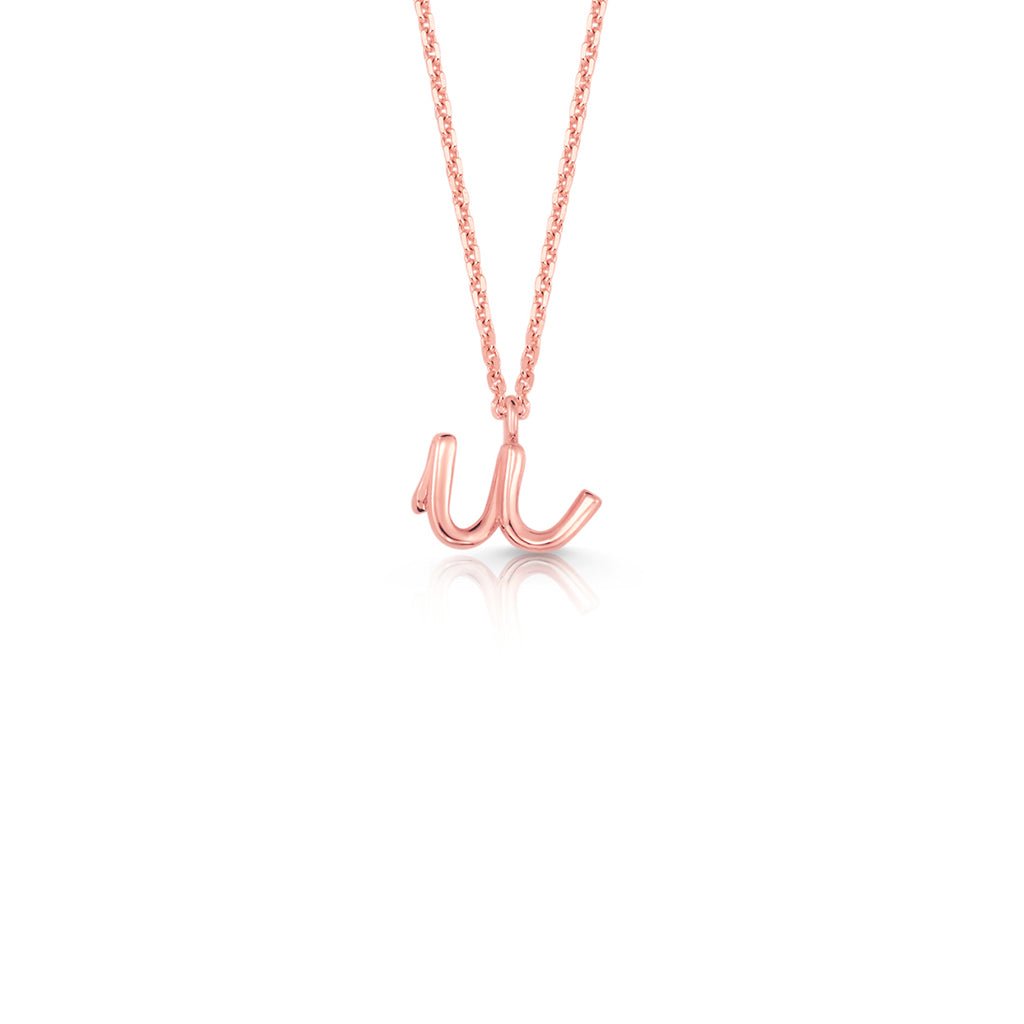 Kids Mini Letter Necklace - Lotus Diamond