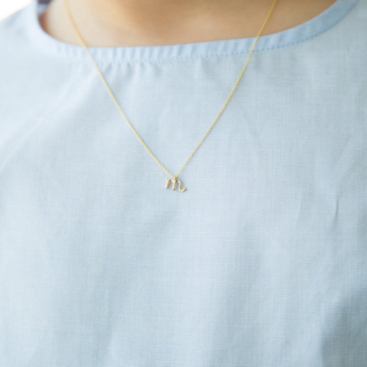 Kids Mini Letter Necklace - Lotus Diamond