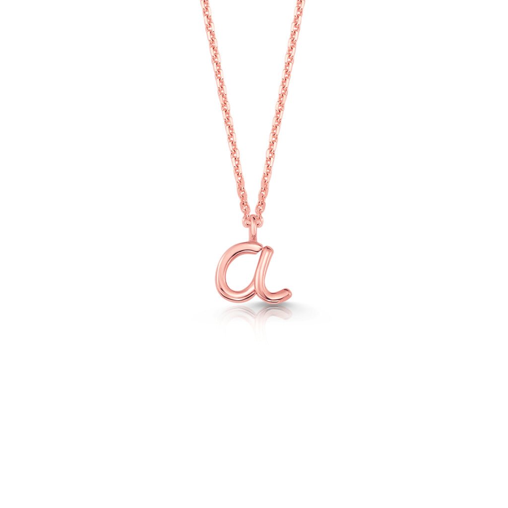 Kids Mini Letter Necklace - Lotus Diamond