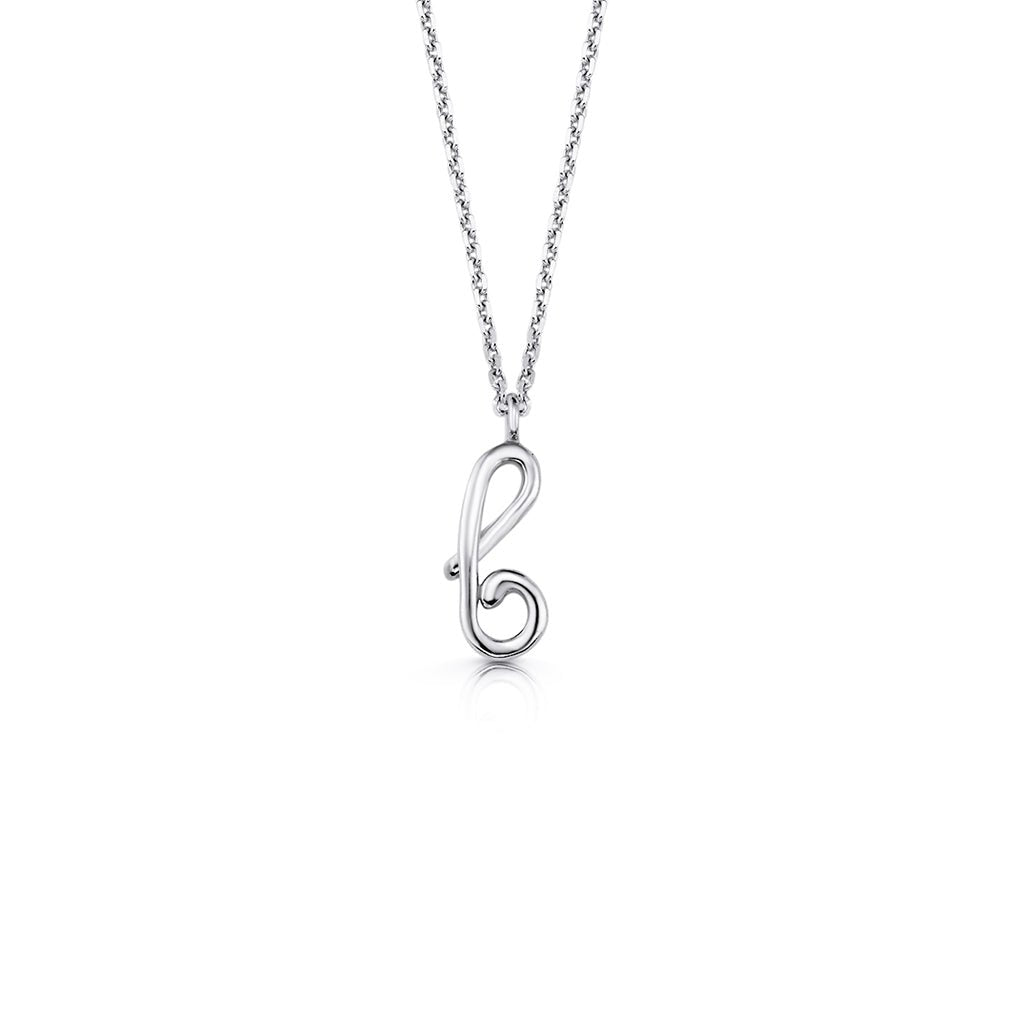 Kids Mini Letter Necklace - Lotus Diamond