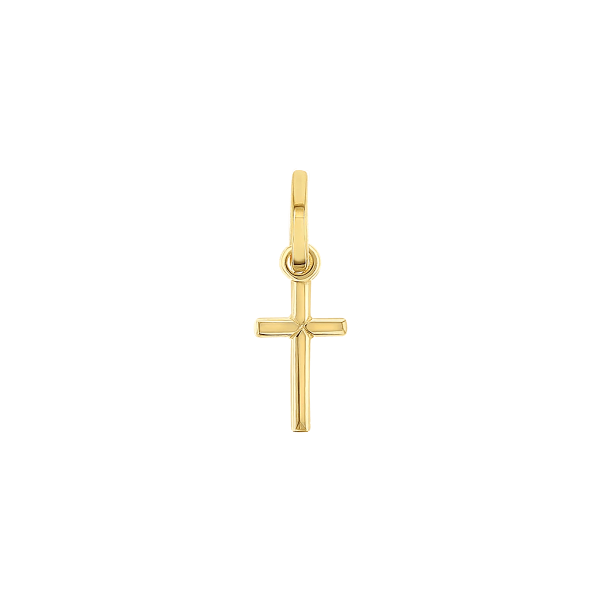 Kids Petit Cross Charm - Lotus Diamond