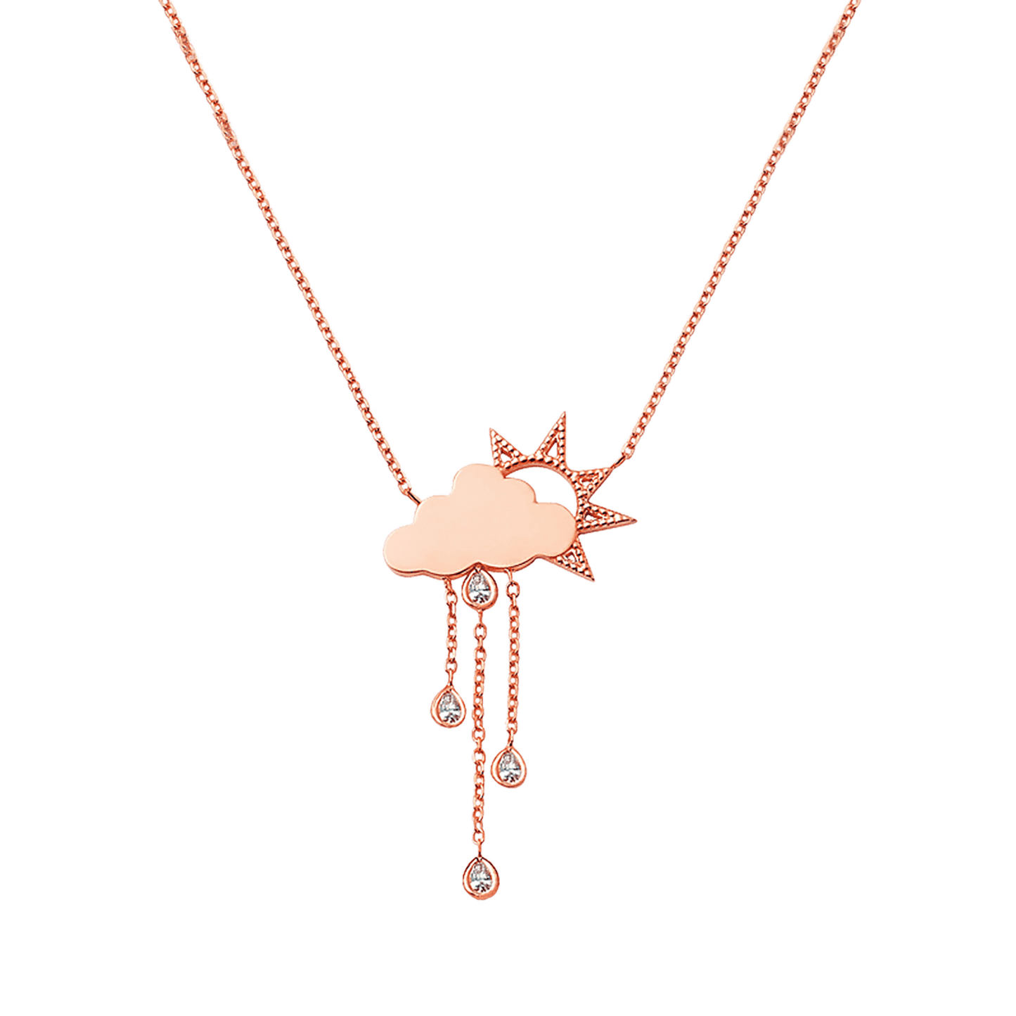 Kids Rainy Day Necklace - Lotus Diamond