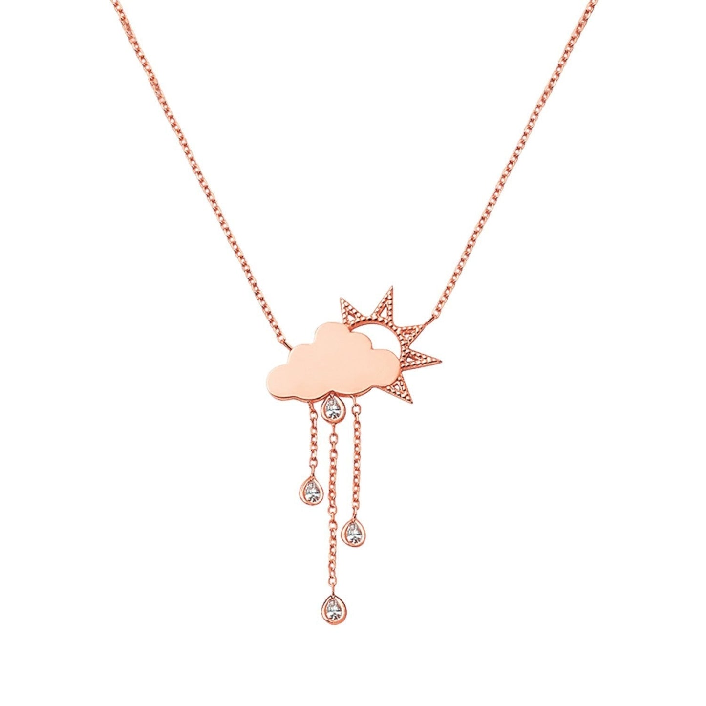 Kids Rainy Day Necklace - Lotus Diamond