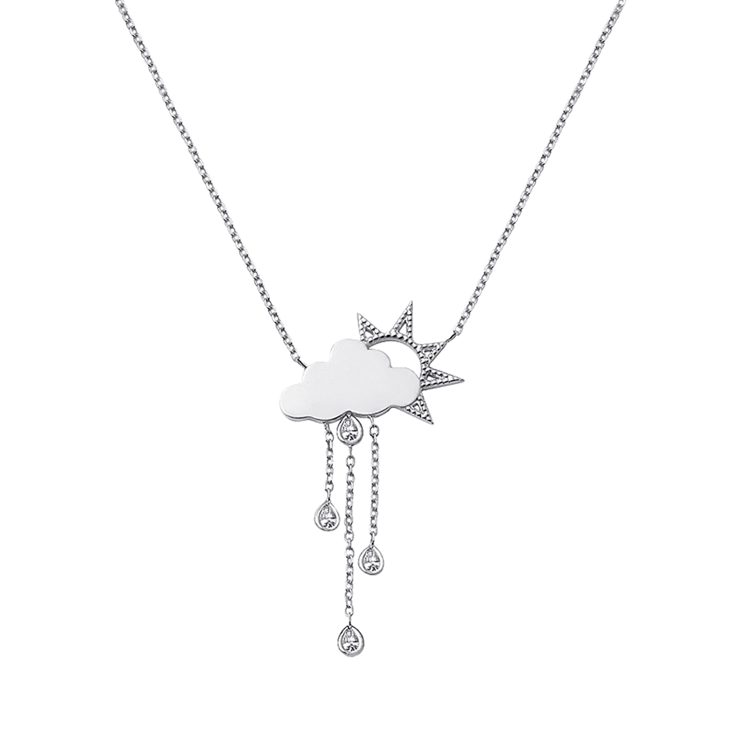 Kids Rainy Day Necklace - Lotus Diamond