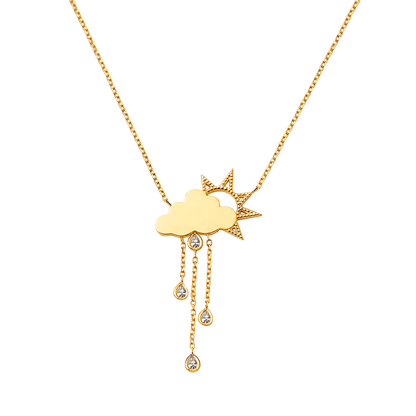 Kids Rainy Day Necklace - Lotus Diamond