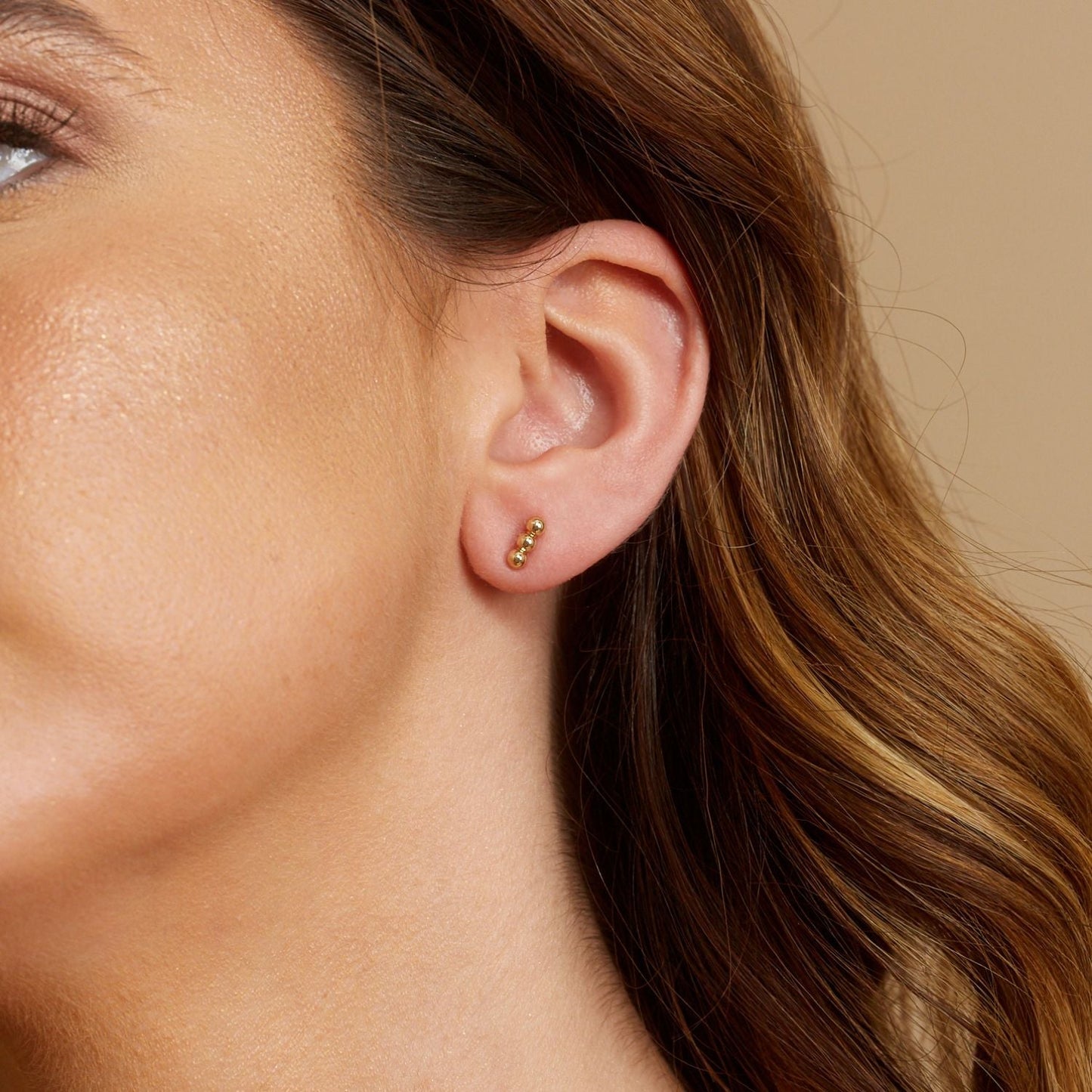 Kids Trio Ball Earrings - Lotus Diamond