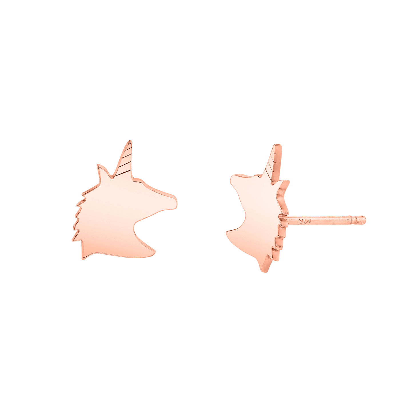 Kids Unicorn Stud Earrings - Lotus Diamond