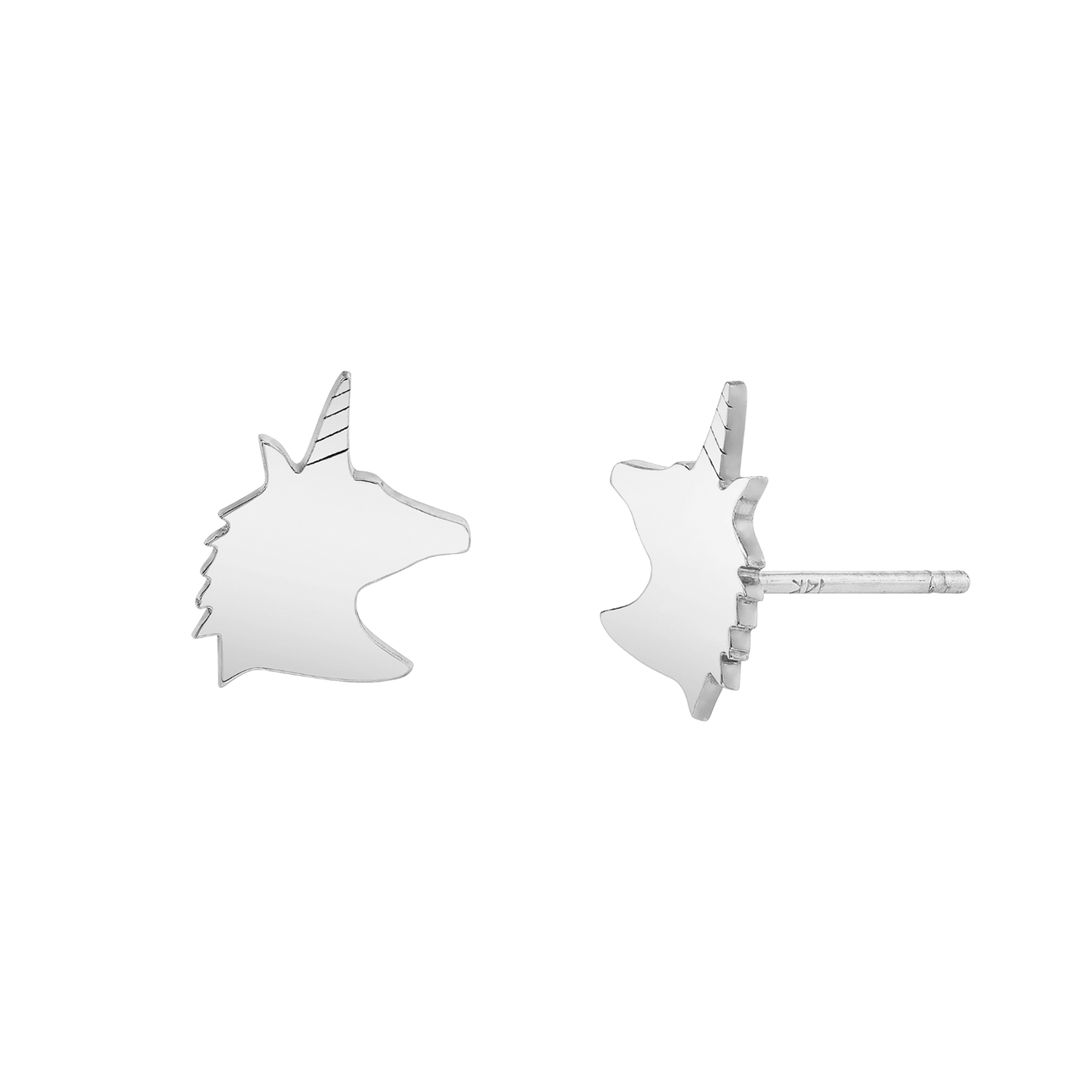 Kids Unicorn Stud Earrings - Lotus Diamond