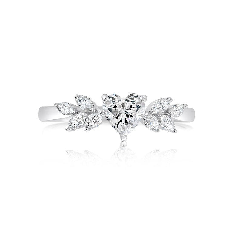 Lab grown Diamond 18K ring setting - Lotus Diamond