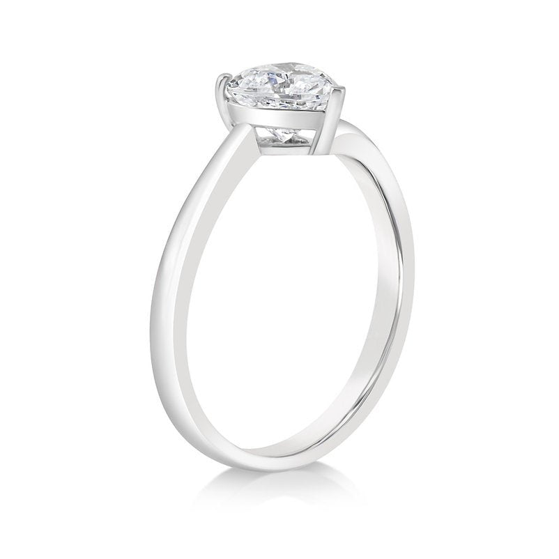 Lab grown Diamond 18K ring setting - Lotus Diamond