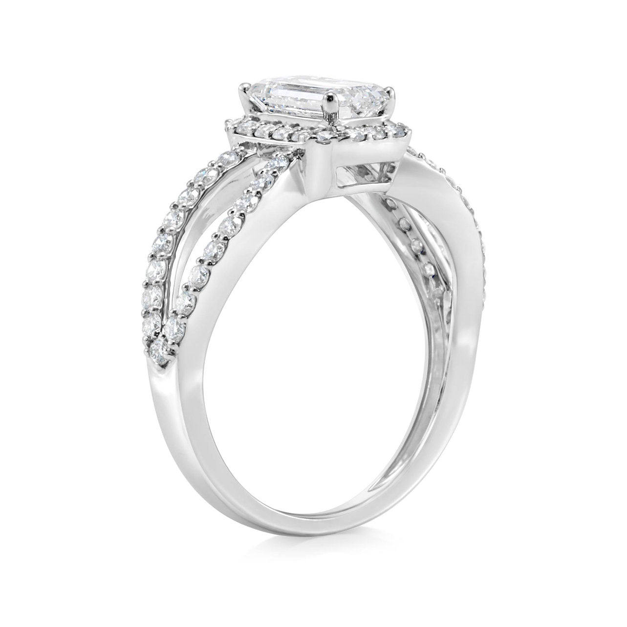 Lab grown Diamond 18K ring setting - Lotus Diamond