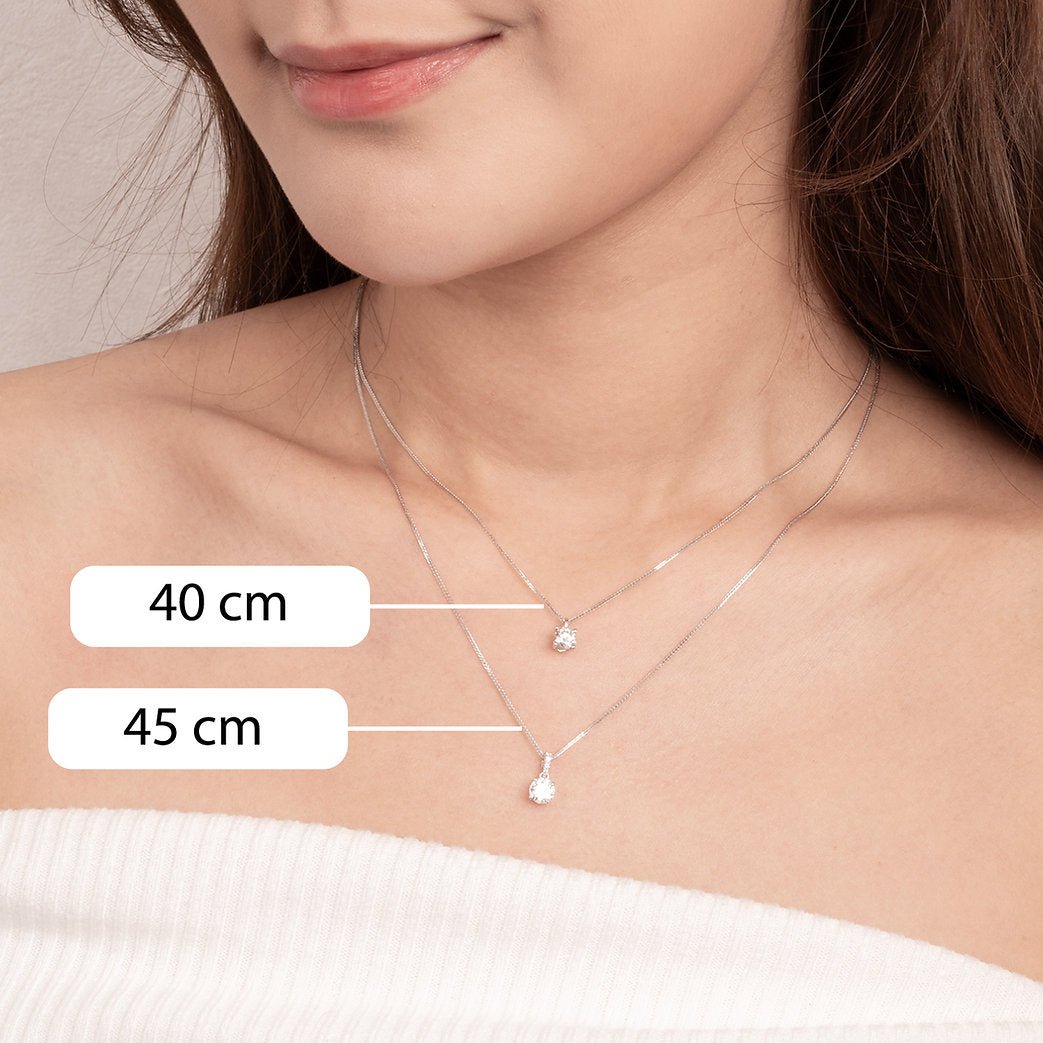 Lab - grown Diamond Necklace 0.80 ctw - Lotus Diamond