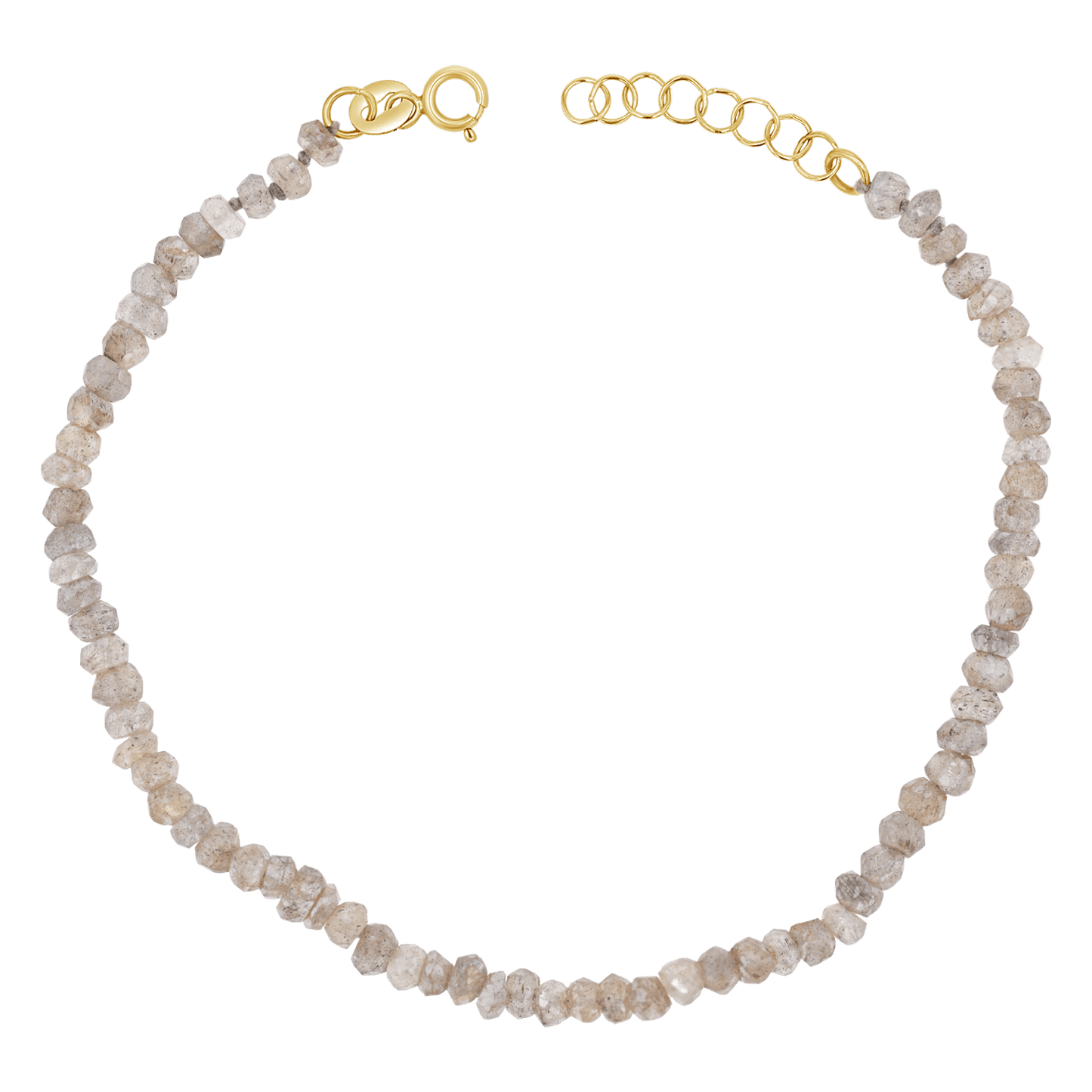 Labradorite Beaded Bracelet - Lotus Diamond