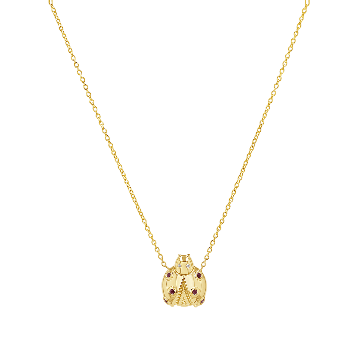 Little Miss Ladybug Necklace - Lotus Diamond