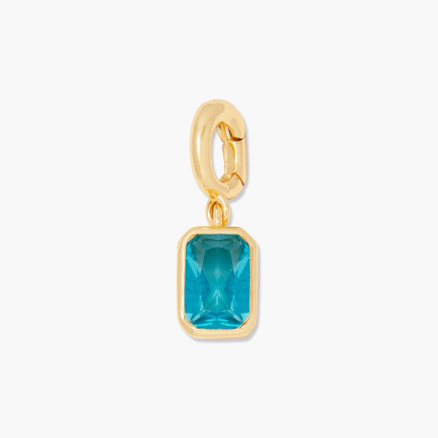 Mackenzie Hinge Birthstone Charm - Lotus Diamond