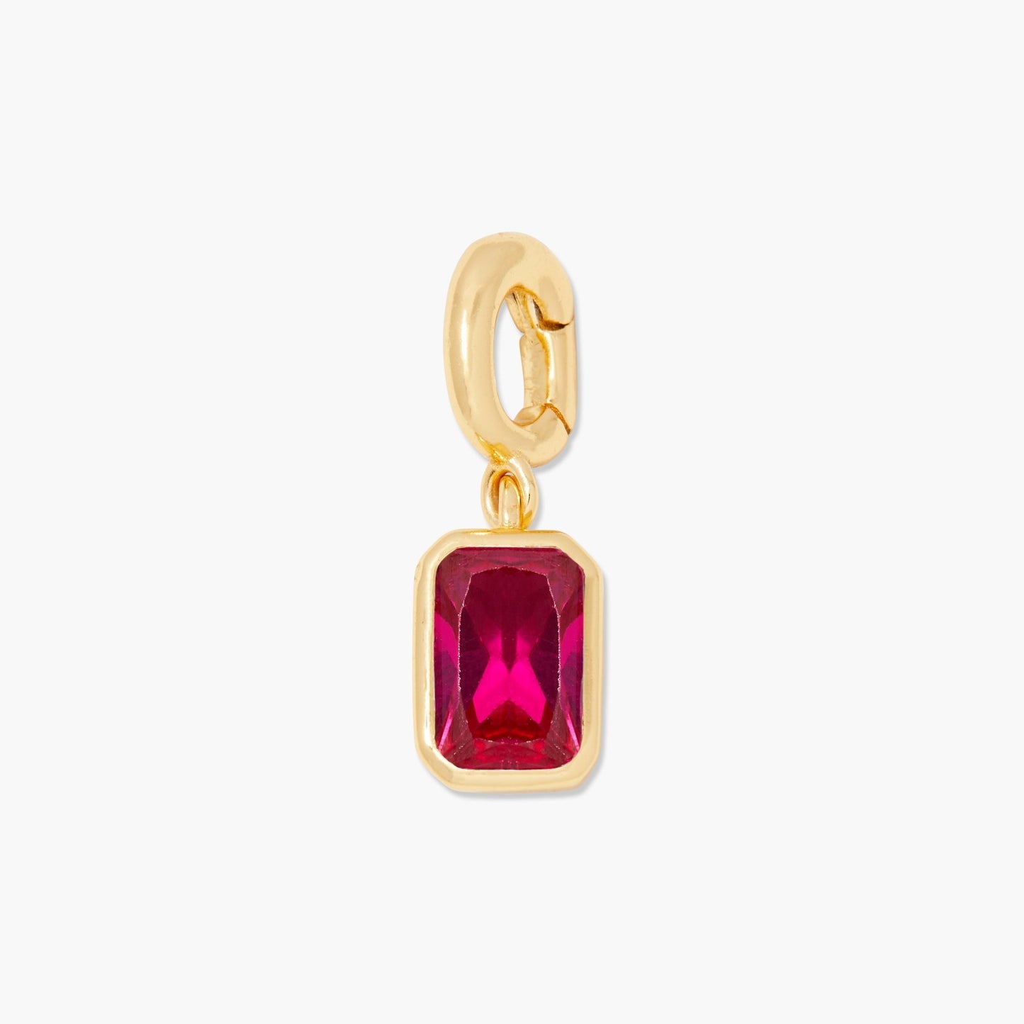Mackenzie Hinge Birthstone Charm - Lotus Diamond
