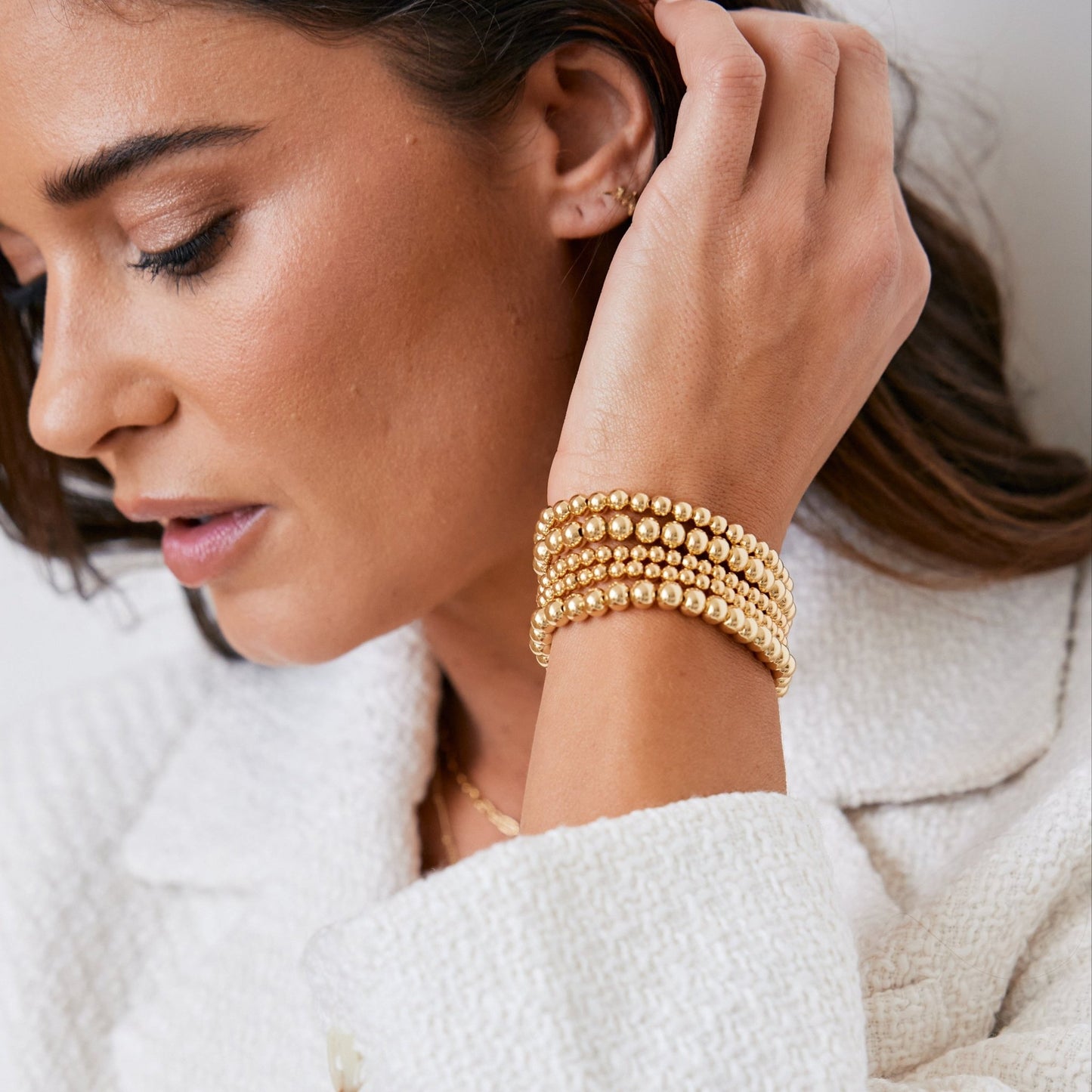 Makenna XL Bracelet Set - Lotus Diamond