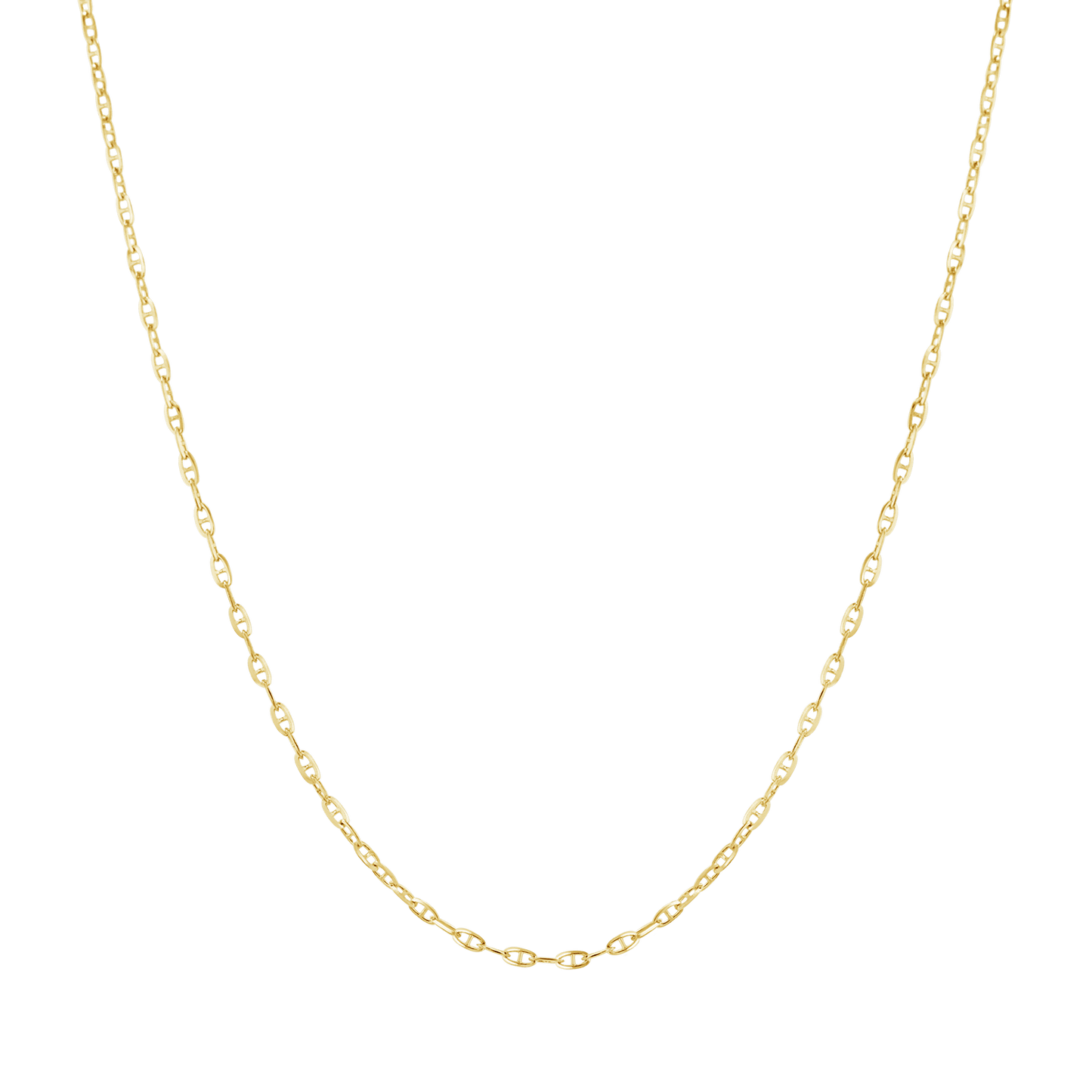 Mariner Anchor Chain Link Necklace - Lotus Diamond