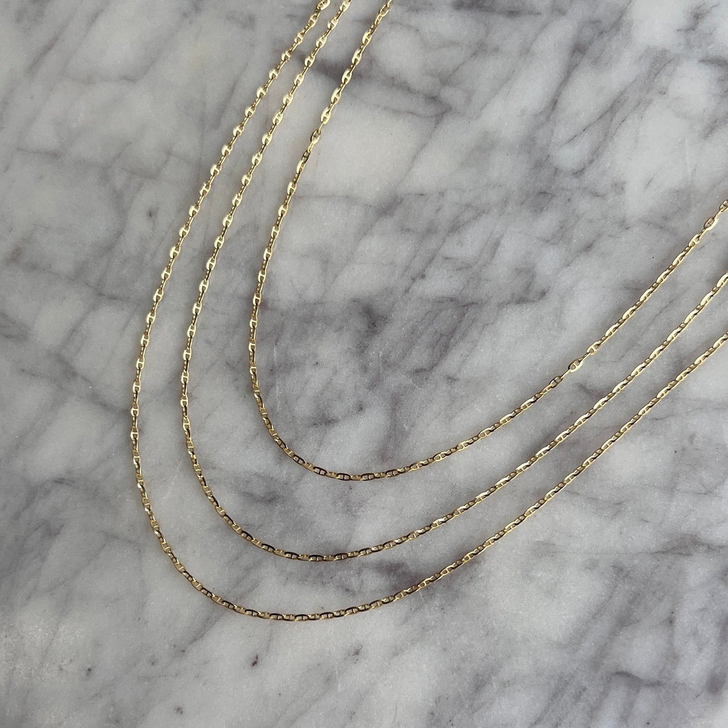 Mariner Anchor Chain Link Necklace - Lotus Diamond