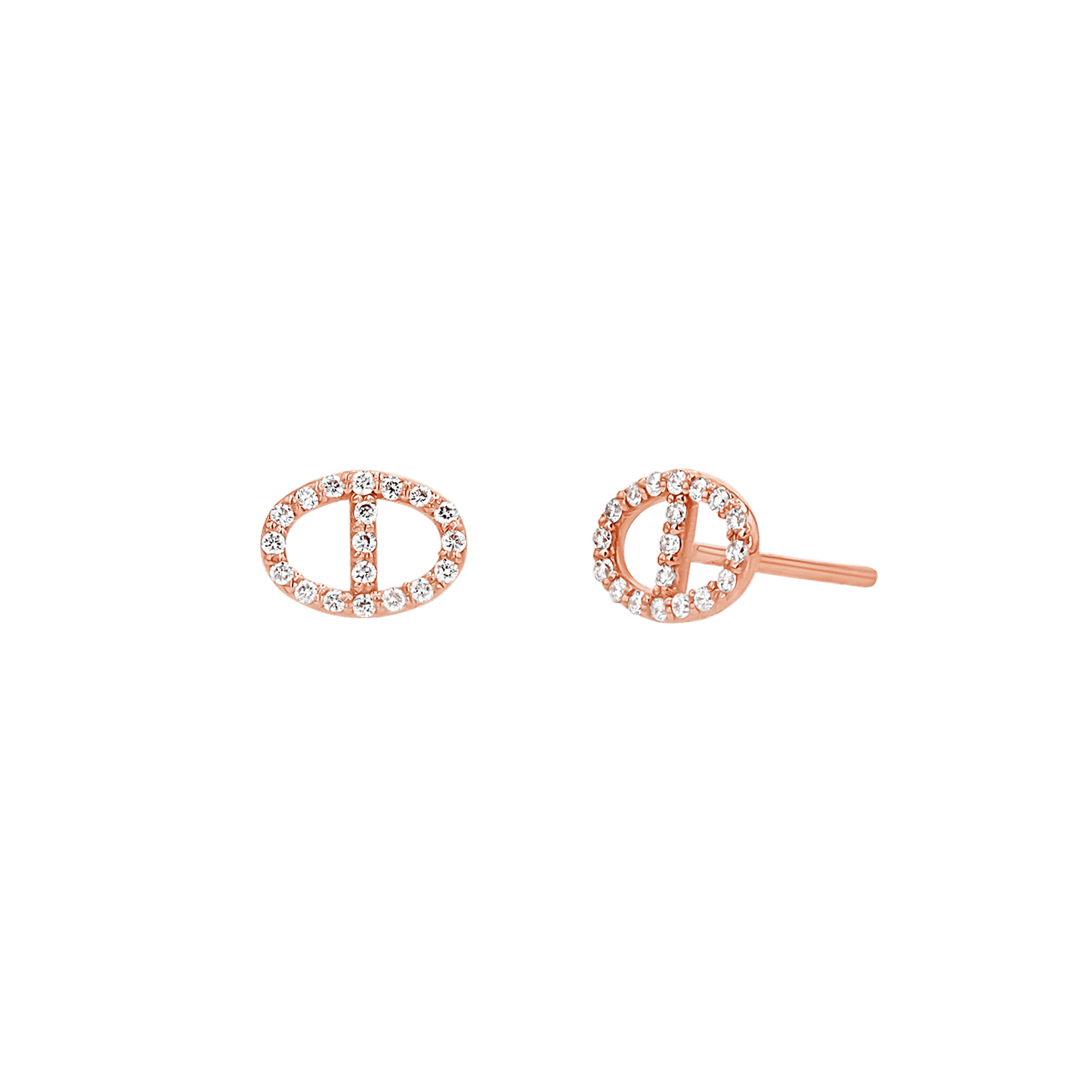 Mariner Diamond Stud Earrings - Lotus Diamond