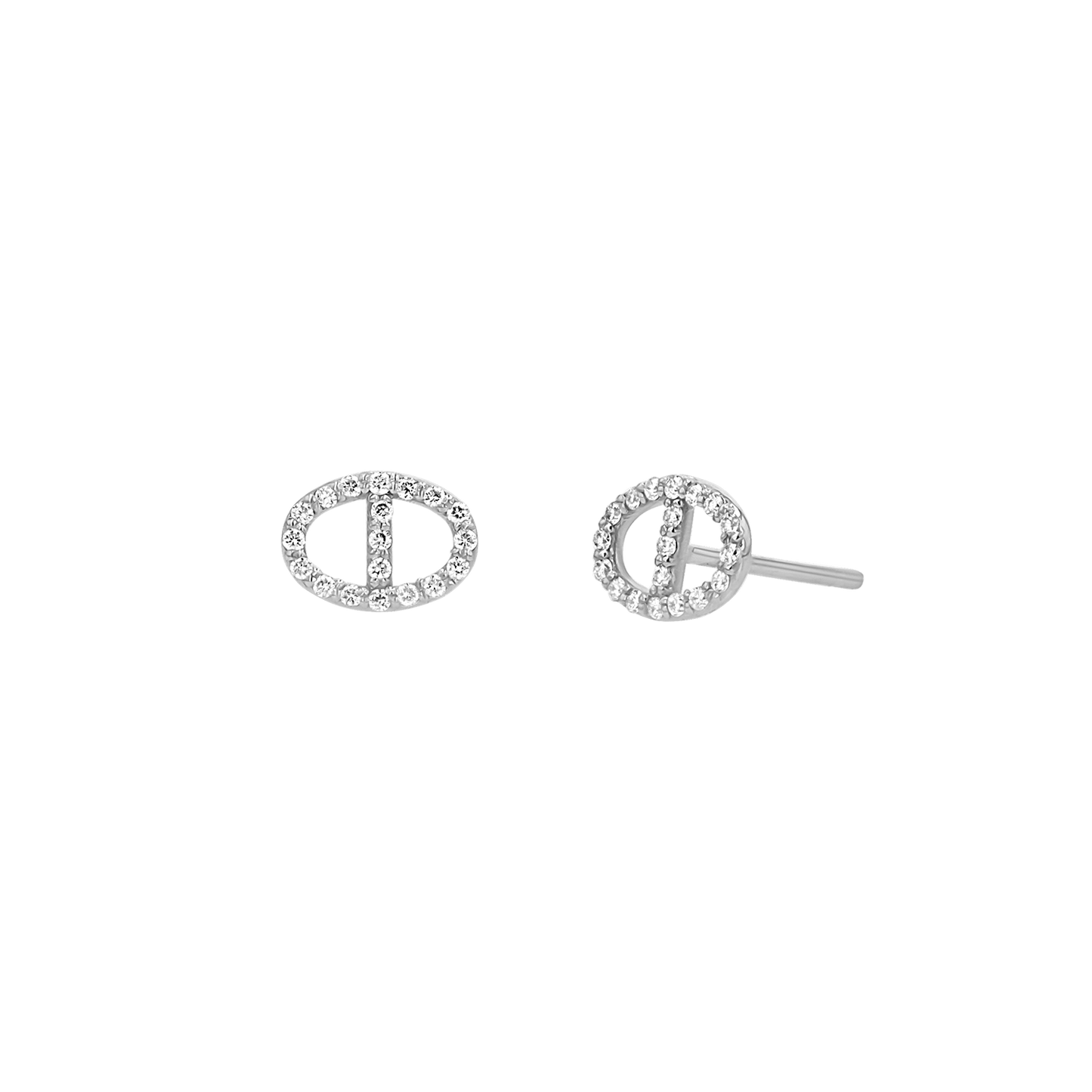 Mariner Diamond Stud Earrings - Lotus Diamond
