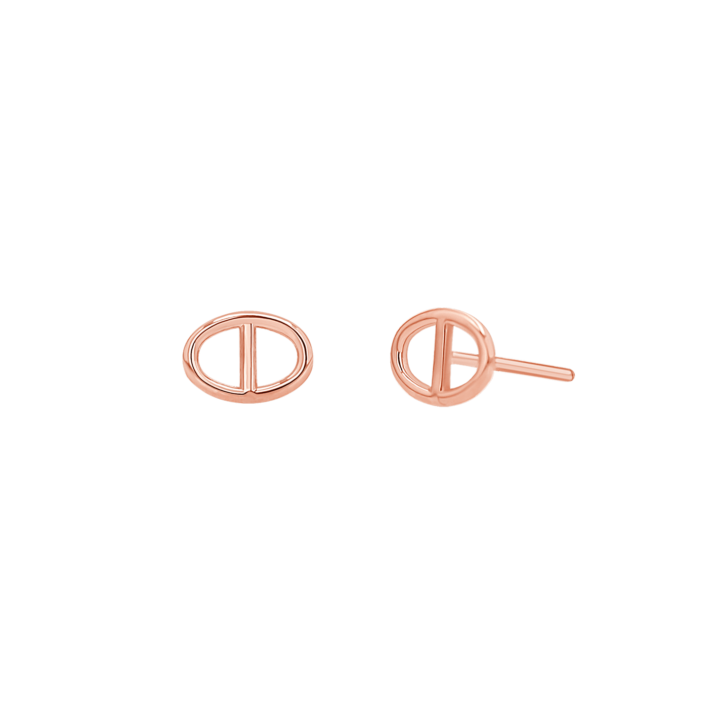 Mariner Stud Earrings - Lotus Diamond