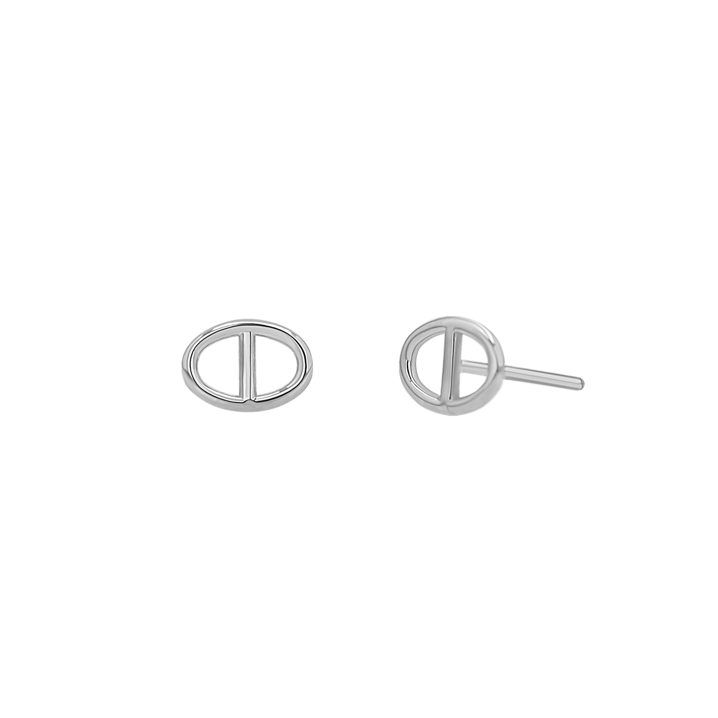 Mariner Stud Earrings - Lotus Diamond