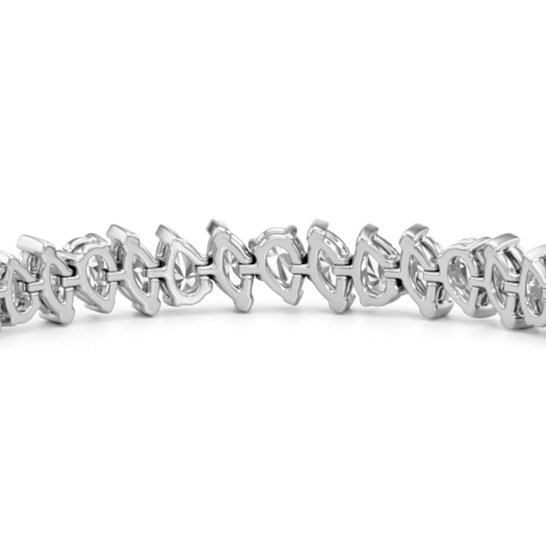 Marquise and Pear Tennis Bracelet - Lotus Diamond