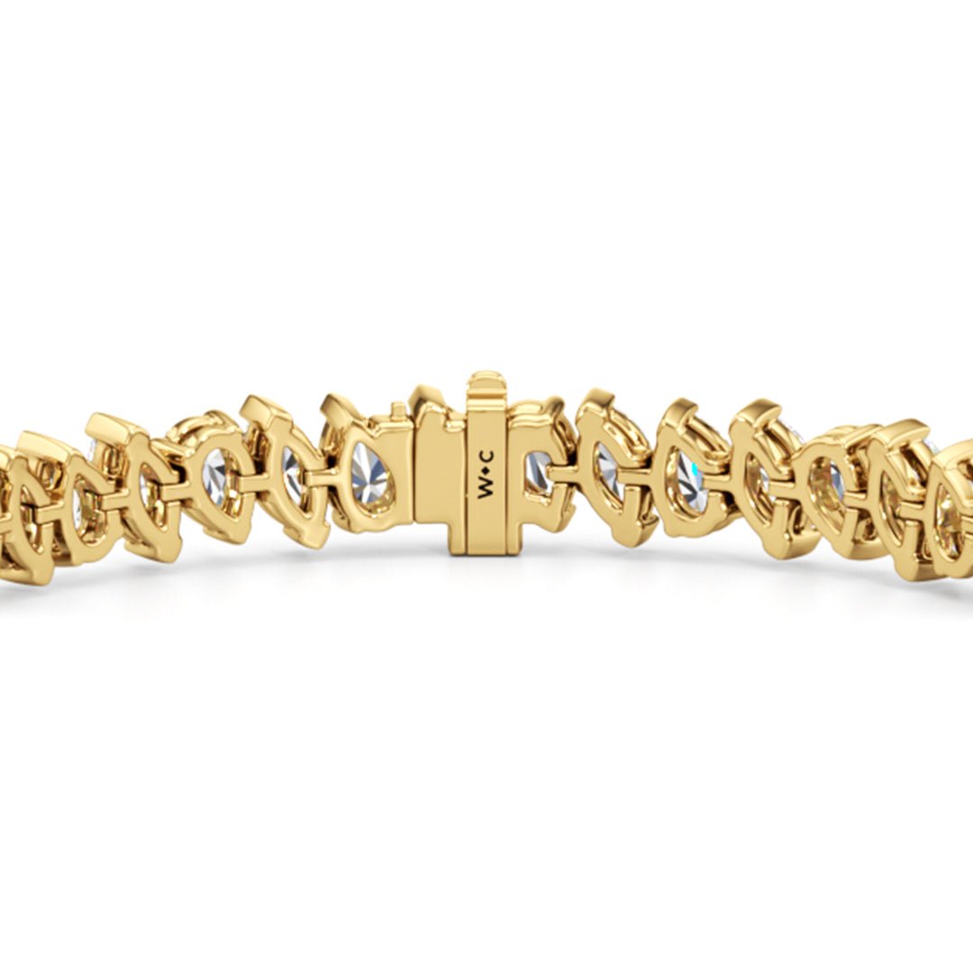 Marquise and Pear Tennis Bracelet - Lotus Diamond