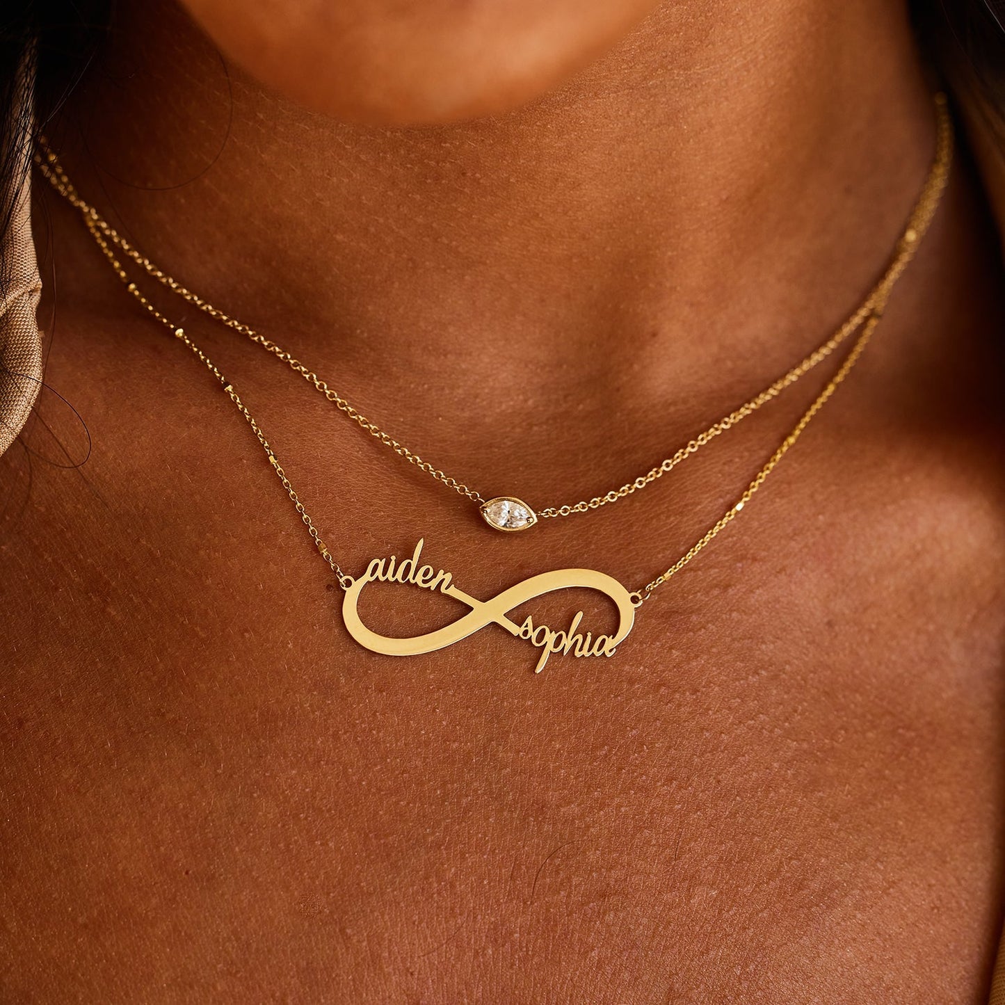 Marquise Diamond Solitaire Necklace - Lotus Diamond