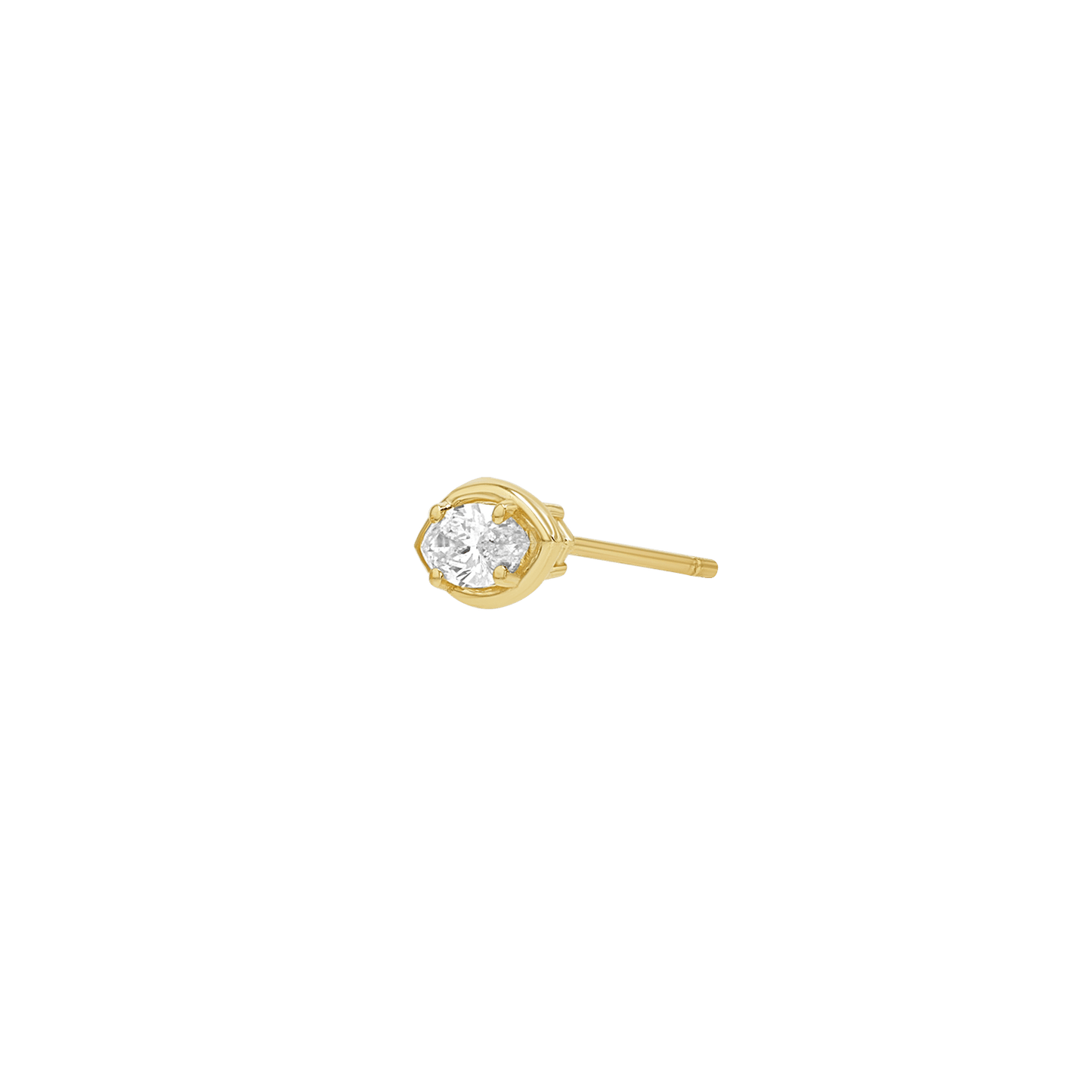 Marquise Diamond Stud Earrings - Lotus Diamond