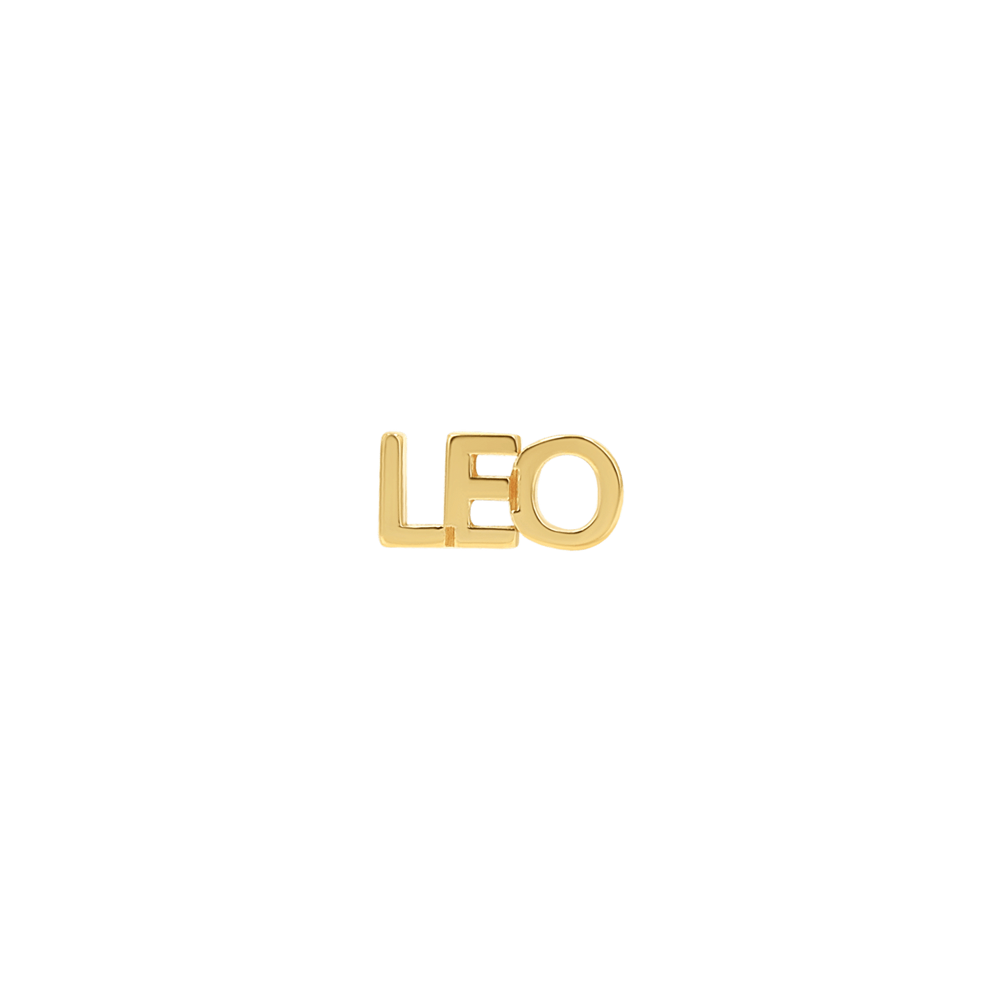 Mini Block Name Studs - Lotus Diamond