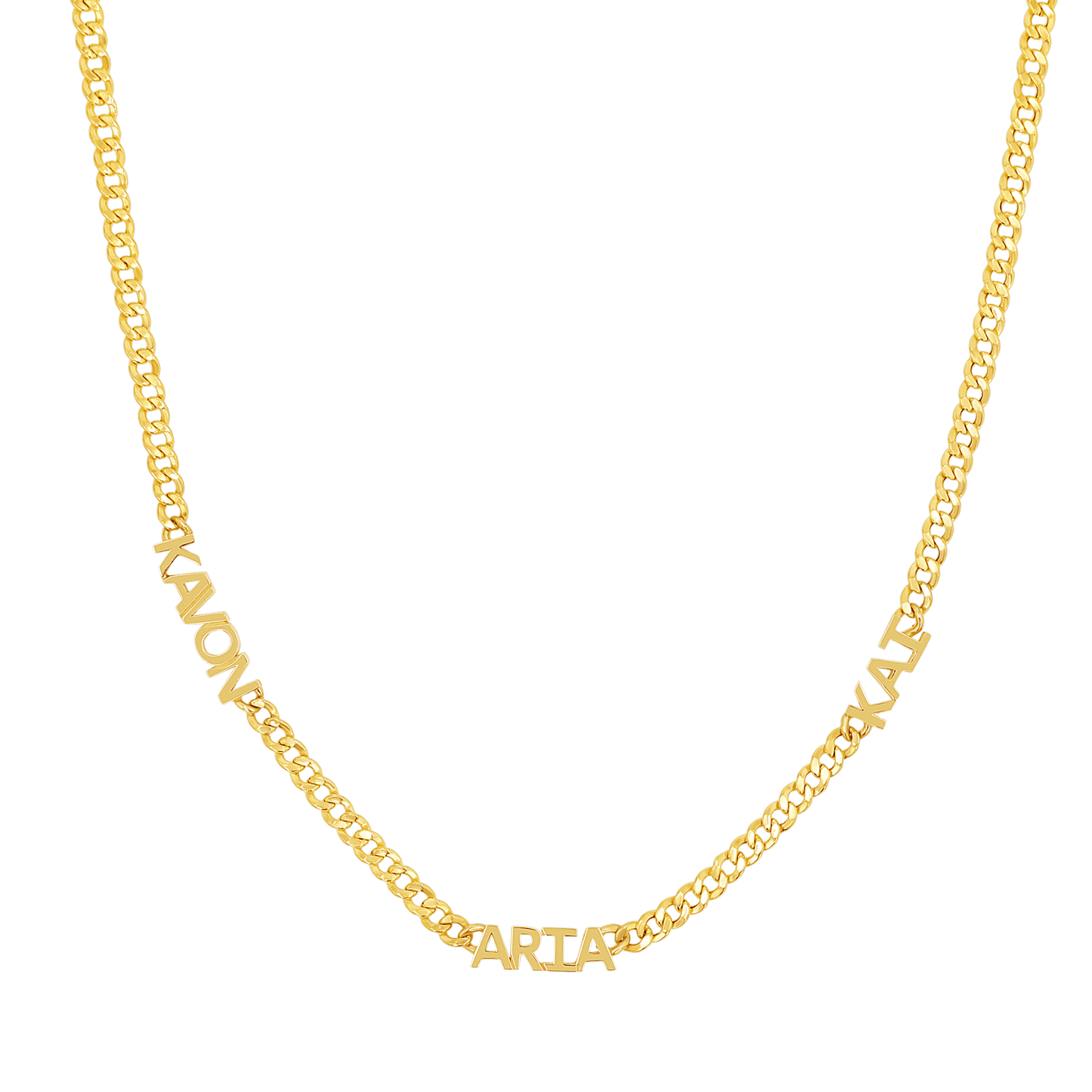 Mini Name Cuban Chain Necklace - Lotus Diamond