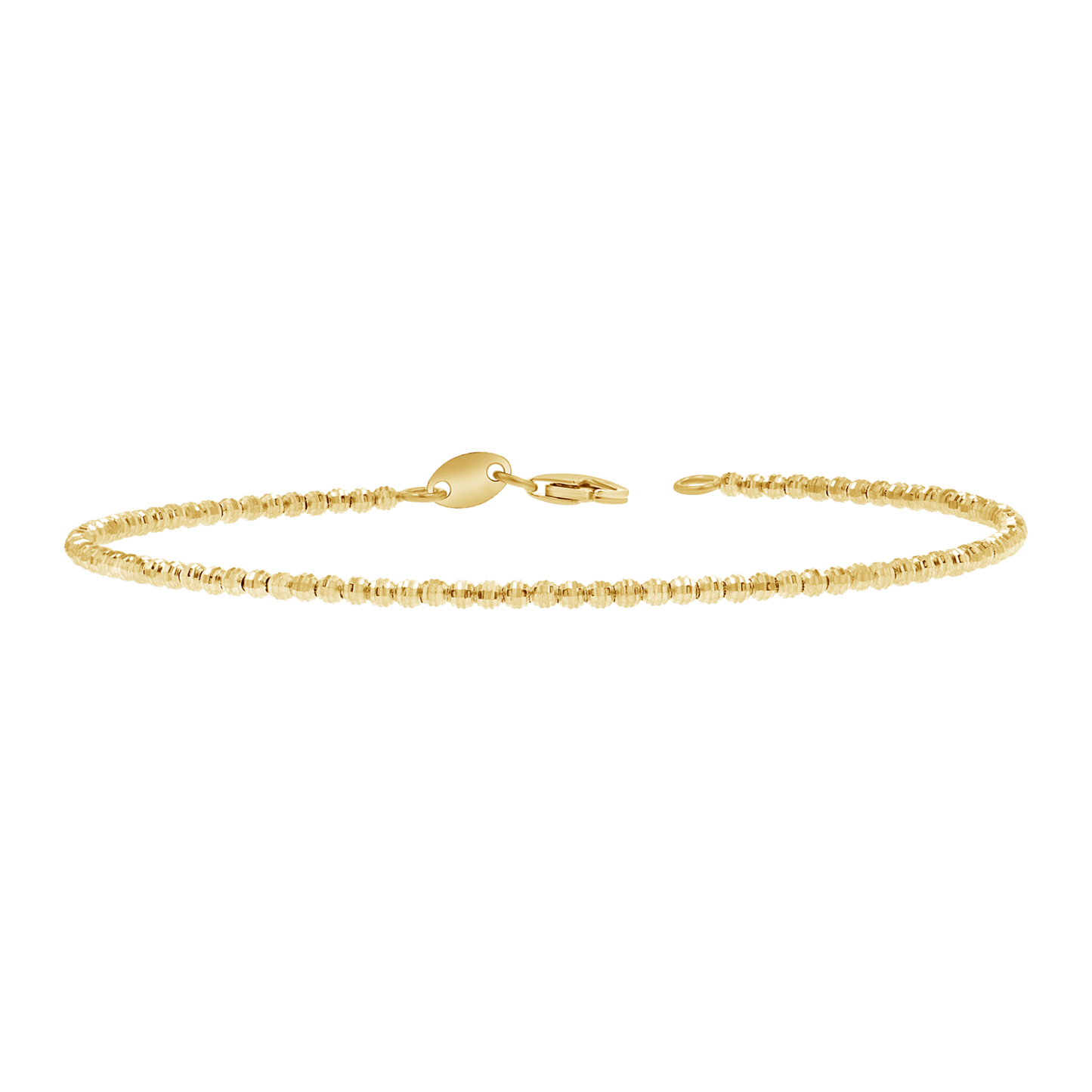 Mooncut Gold Wrap Around Bracelet - Lotus Diamond