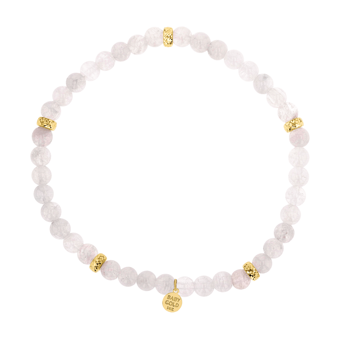 Moonstone Beaded Bracelet - Lotus Diamond