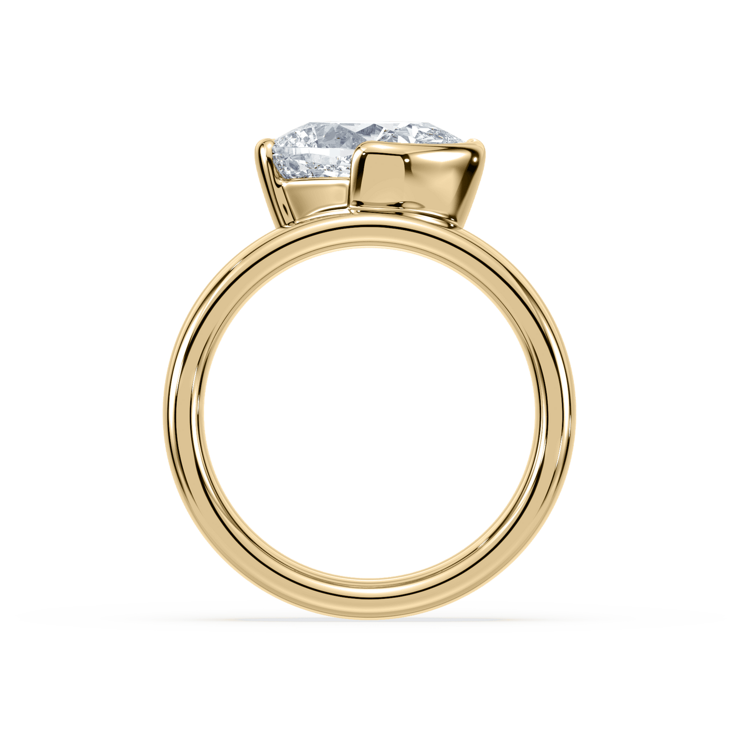 Muse Cushion Lab Diamond Engagement Ring - Lotus Diamond
