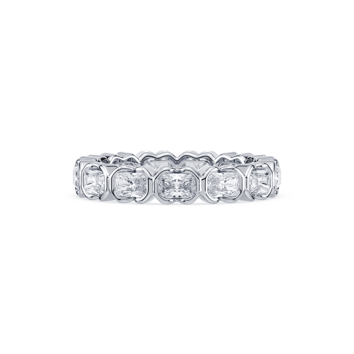 Muse East West Lab Grown Radiant Diamond Eternity Band - Lotus Diamond