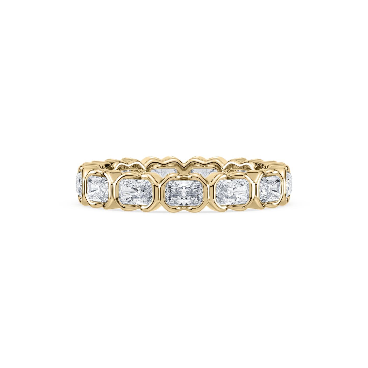 Muse East West Lab Grown Radiant Diamond Eternity Band - Lotus Diamond