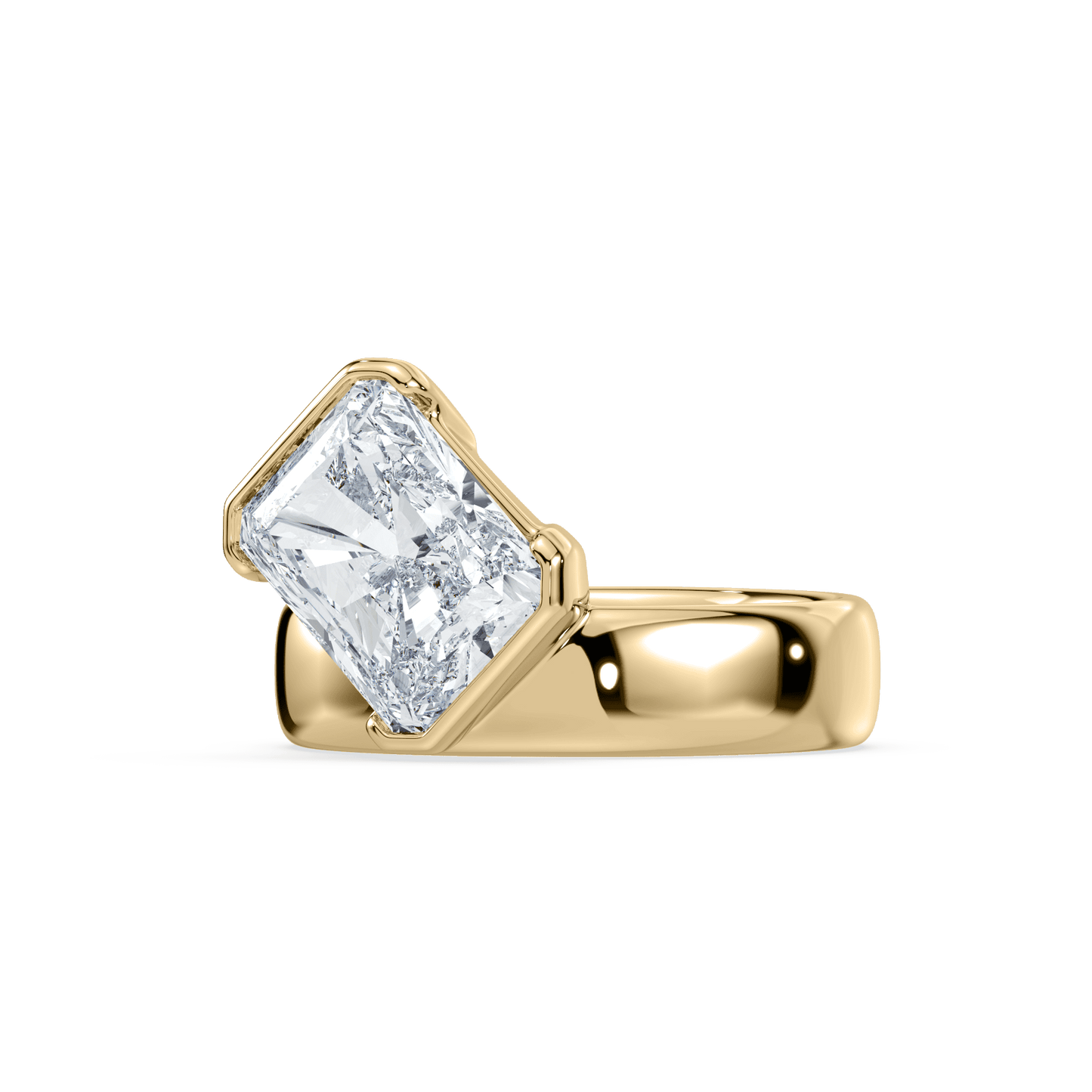 Muse Radiant Lab Diamond Engagement Ring - Lotus Diamond