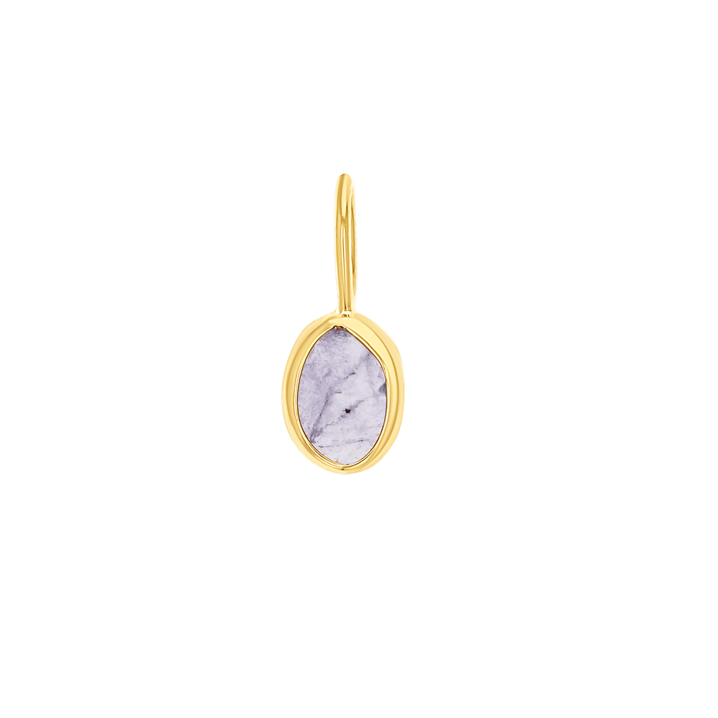 One of a Kind Tanzanite Slice Charm - Lotus Diamond