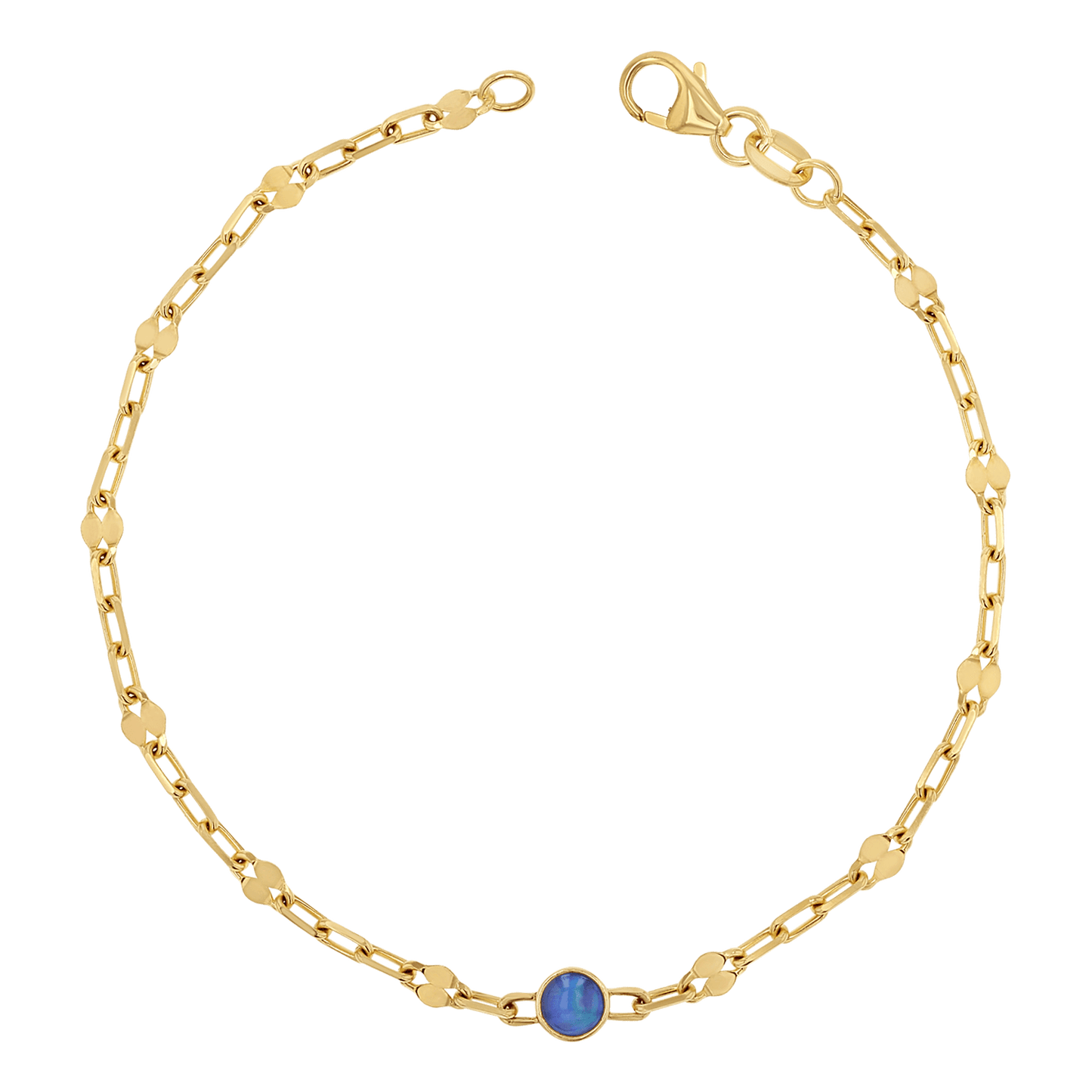 Opal Solitaire Sequin Bracelet - Lotus Diamond