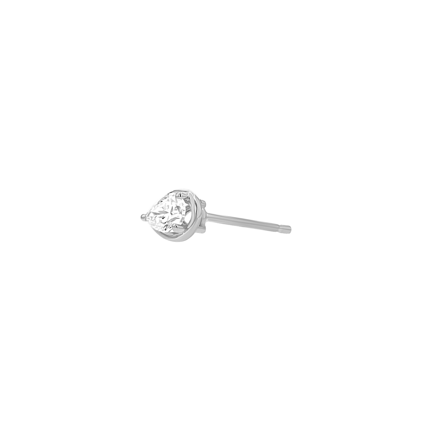 Pear Diamond Stud Earrings - Lotus Diamond
