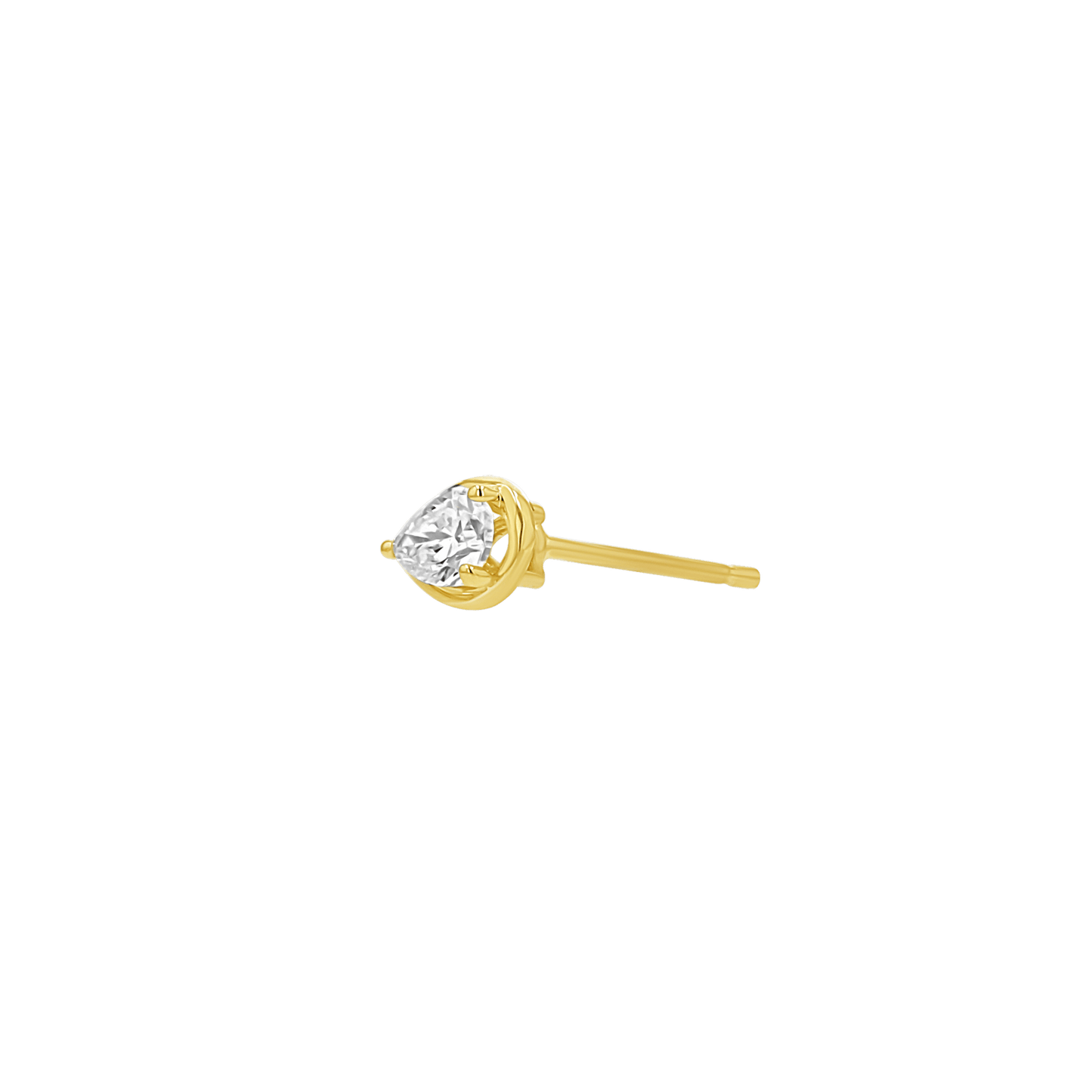 Pear Diamond Stud Earrings - Lotus Diamond