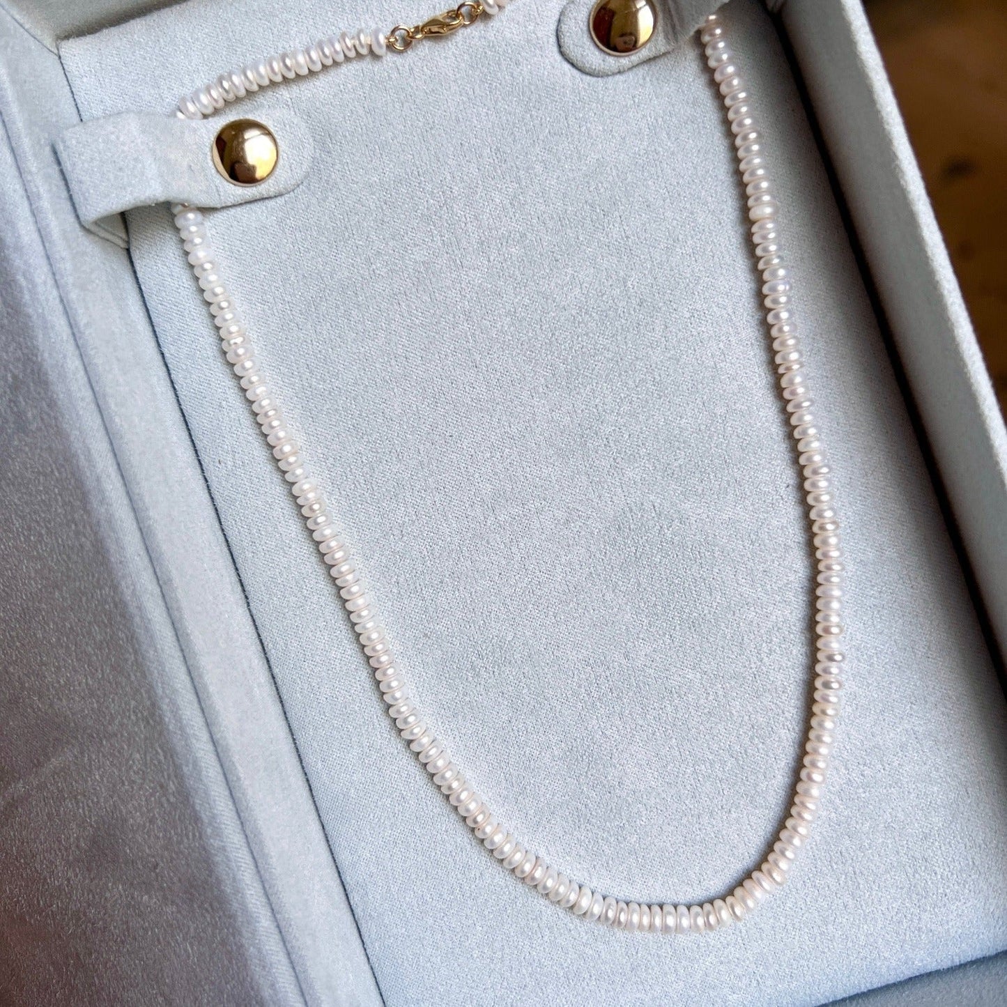 Pearl Strand Necklace - Lotus Diamond
